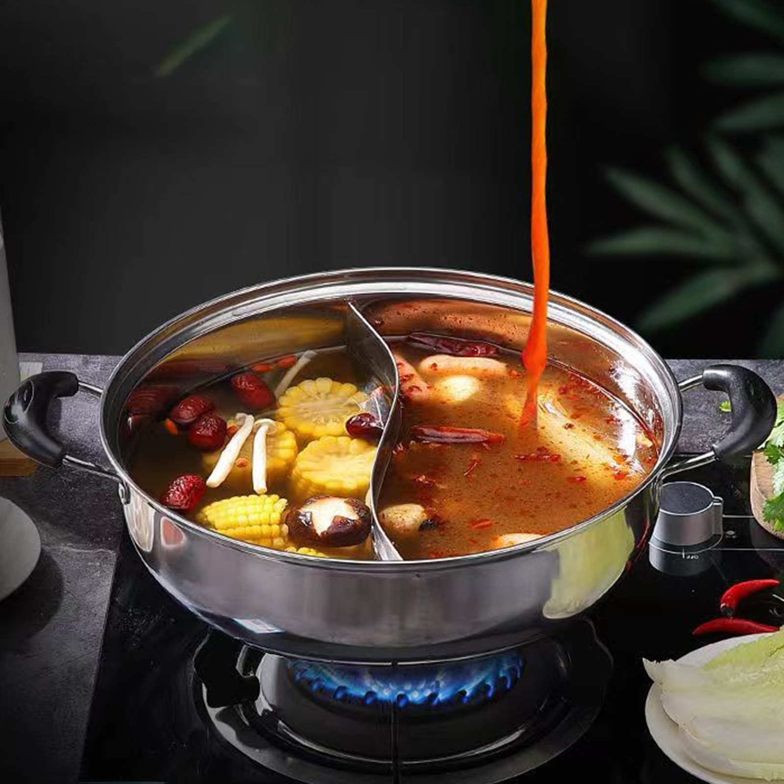 Chinese Shabu Shabu Pot Cookin - Camping Cooking Kitchen recension och pris