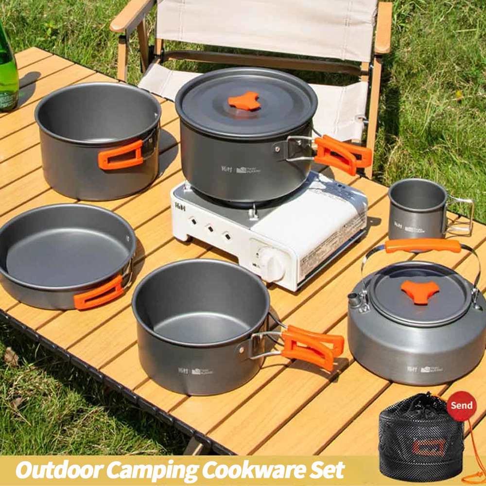 Camping Cookware Set Outdoor C - Camping Cooking Table With Storage recension och pris