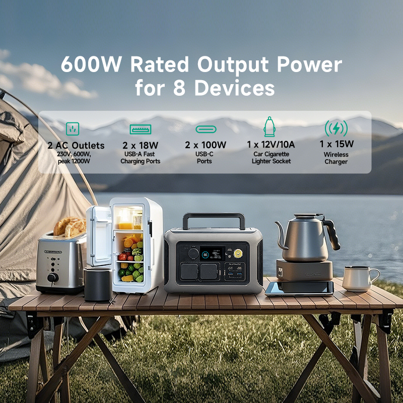 ALLPOWERS R600 Power station 2 - Camping Cooking Utensils Kit recension och pris
