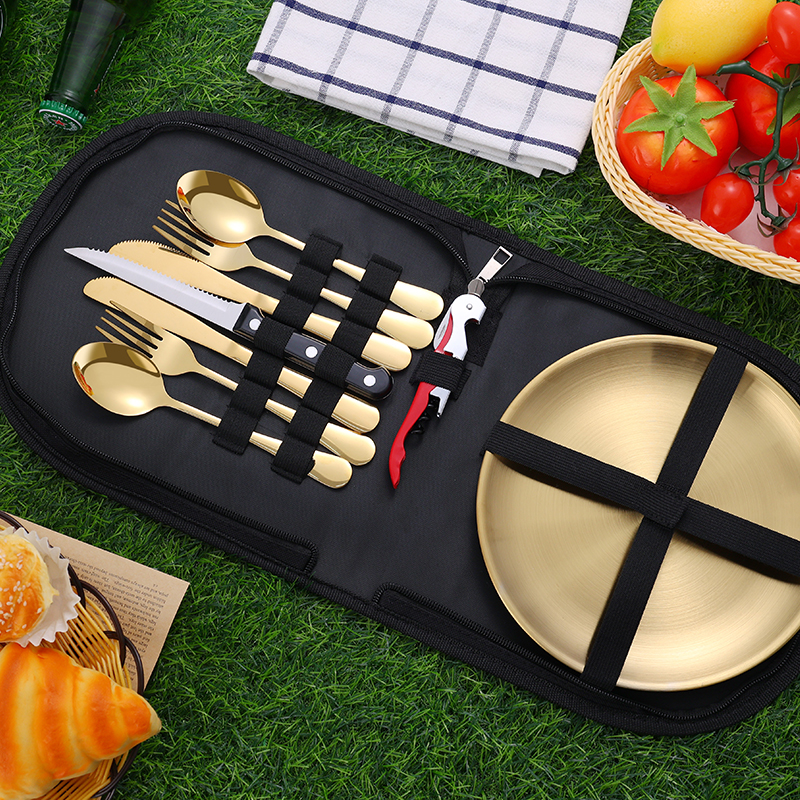 10Pcs Camping Tableware Set 30 - Camping Cooking Utensils Kit recension och pris