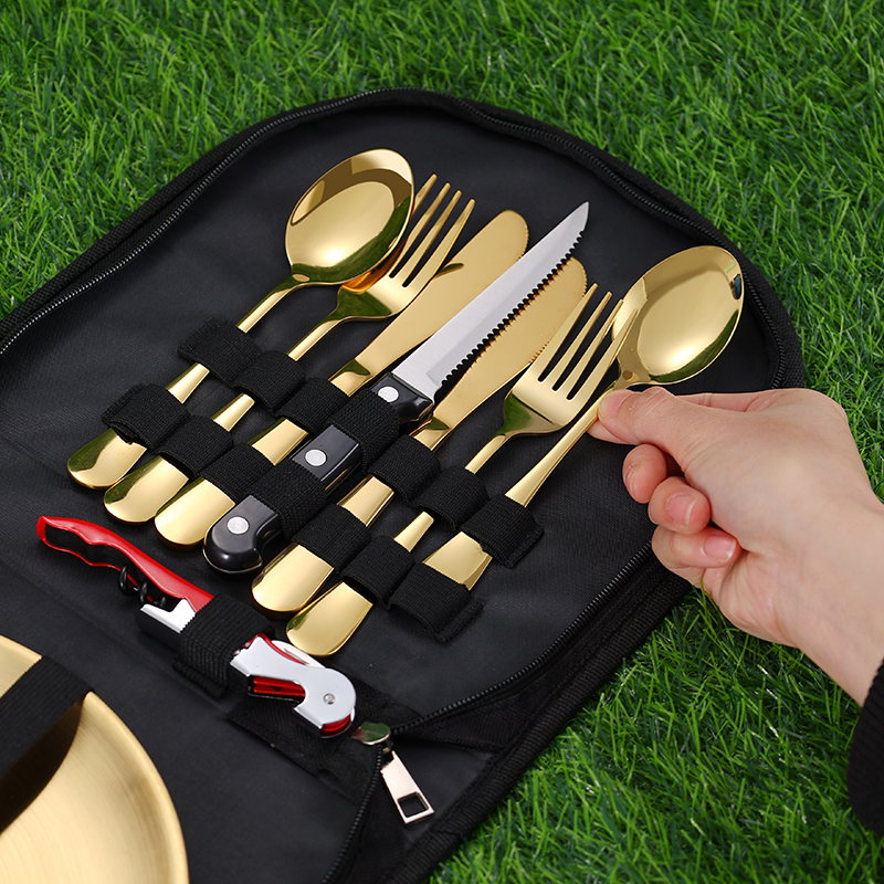 10Pcs Camping Tableware Set 30 - Camping Cooking Utensils Kit recension och pris