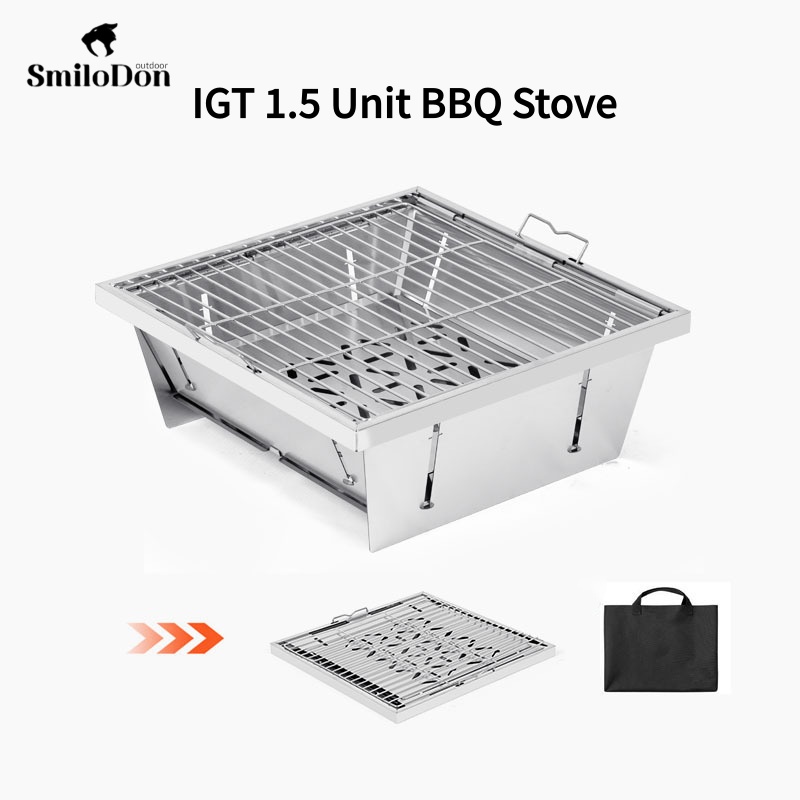 SmiloDon IGT BBQ Grill Stove F - Camp Grill Portable Folding recension och pris