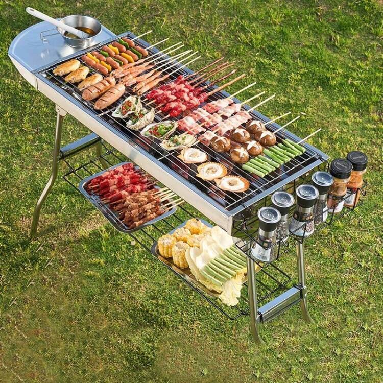 Portable Stainless Steel BBQ G - Camping Cooking Requirements recension och pris