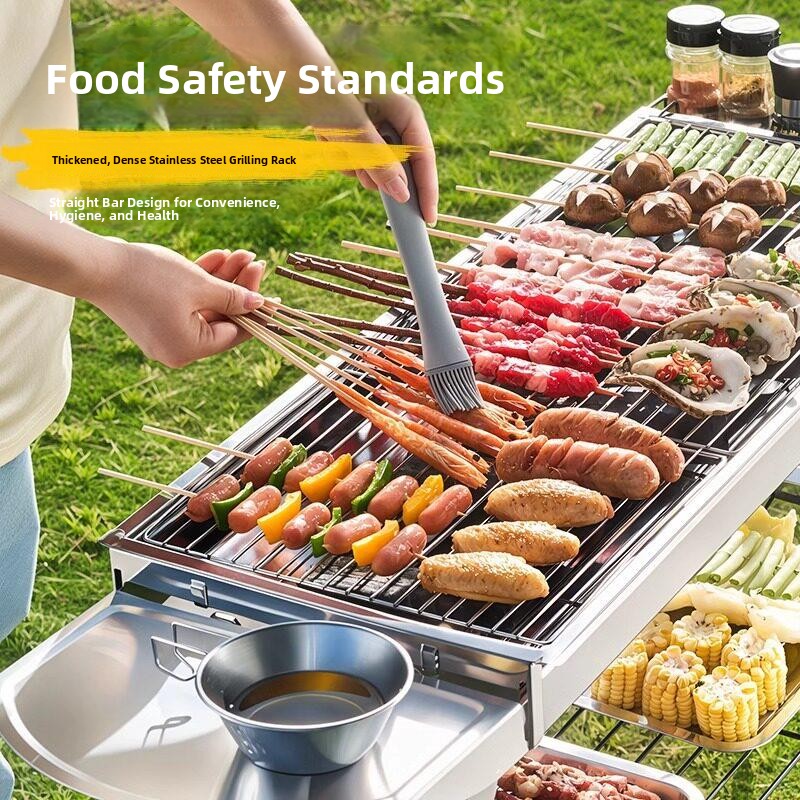 Portable Stainless Steel BBQ G - Camping Cooking Requirements recension och pris