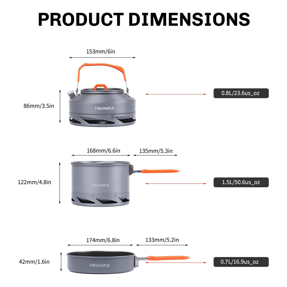 Fire Maple Camping Cookware Ut - Camping Cooking Hardware recension och pris