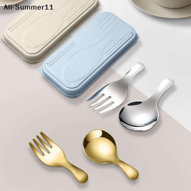【A6L】Steel Tableware Set Spoon - Camping Cooking Portable recension och pris