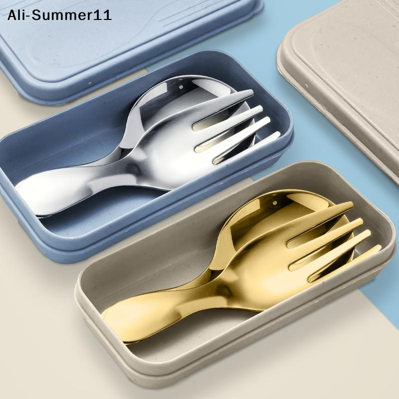【A6L】Steel Tableware Set Spoon - Camping Cooking Portable recension och pris