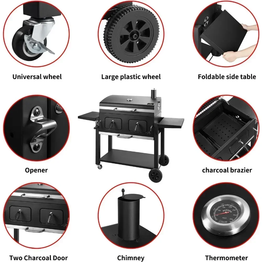 L # For Charcoal Grill ,Outdoo - Camping Cooking Materials recension och pris