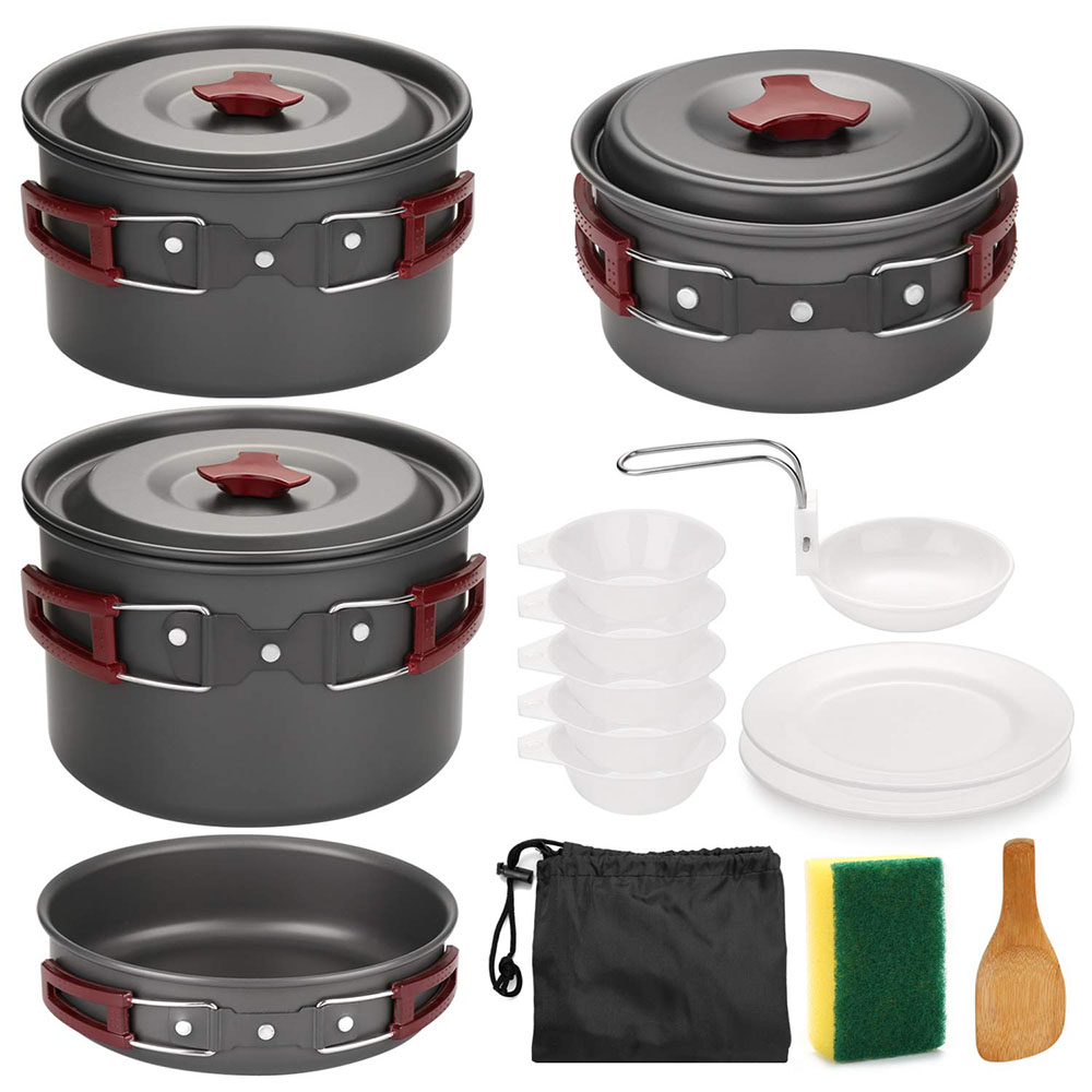 Outdoor Camping Cookware Kit N - Camping Cooking Candle recension och pris