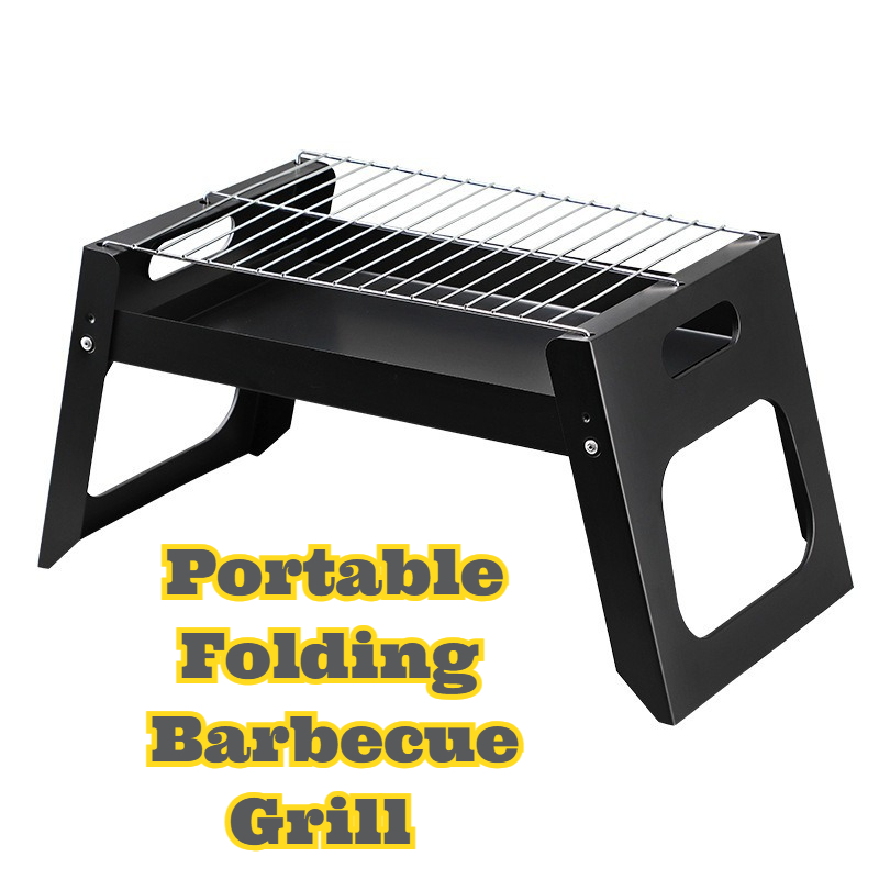 Portable Charcoal BBQ Grill Fo - Camping Cooking Portable recension och pris
